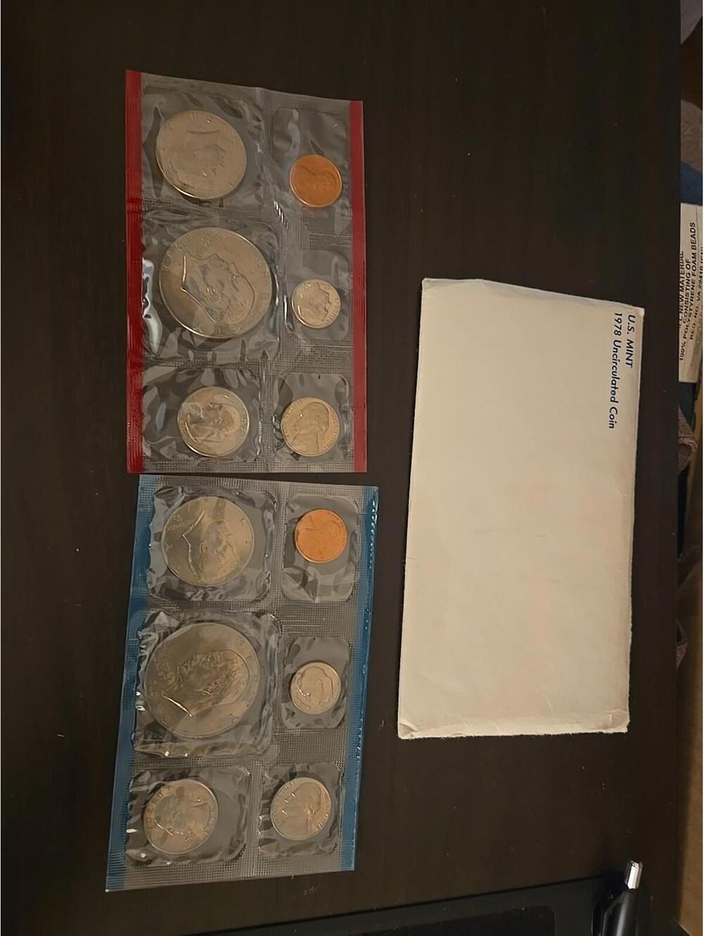 1978 P&D Mint Set with 12 Brilliant Uncirculated US Coins & Envelope (12 Coins)